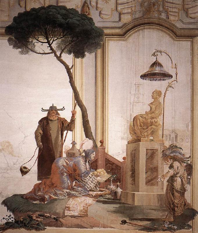TIEPOLO, Giovanni Domenico Offering of Fruits to Moon Goddess nmoih Spain oil painting art
